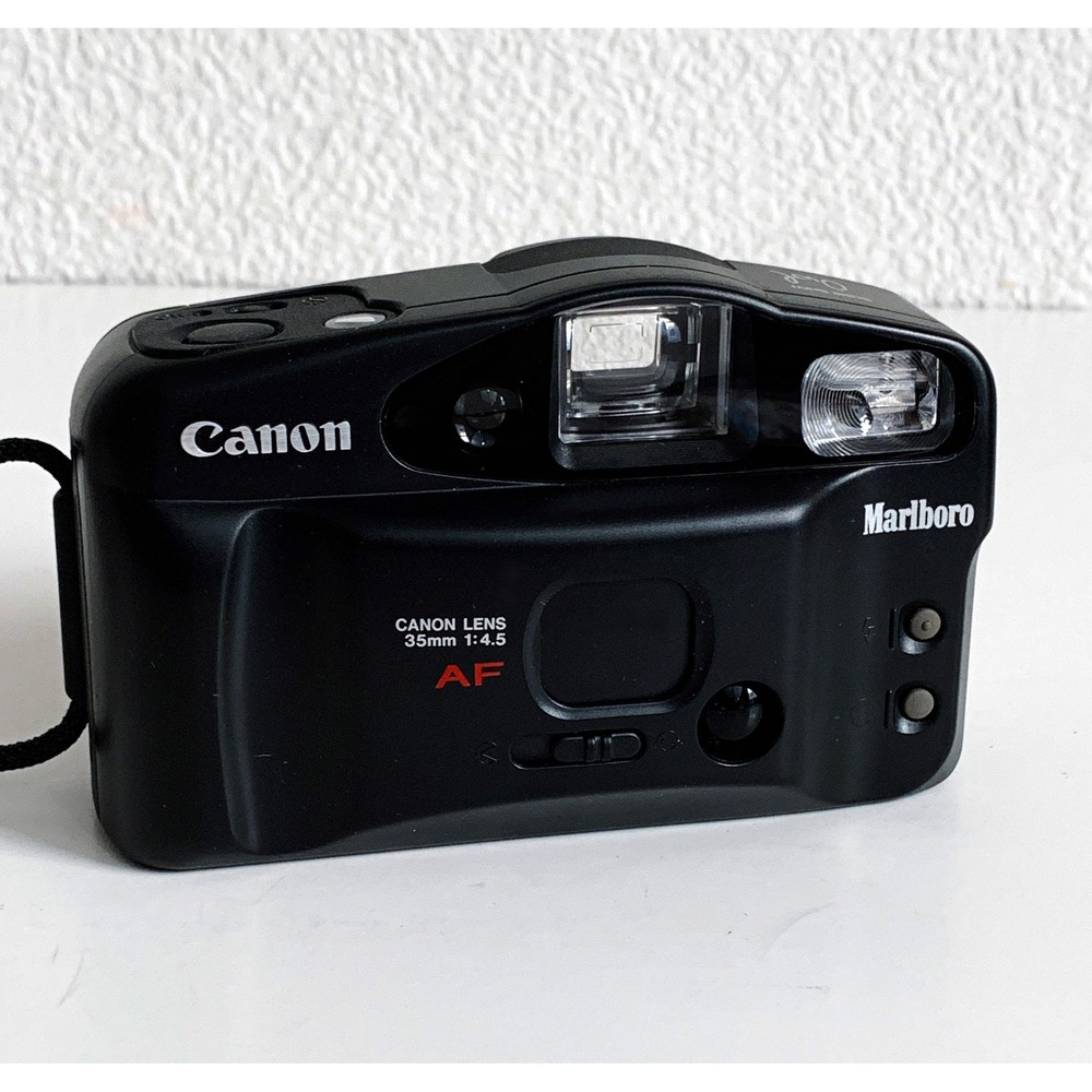 Vtg Canon Sure Shot Owl Tested 35mm Film Point Shoot Camera Marlboro‎ - Picture 3 of 8